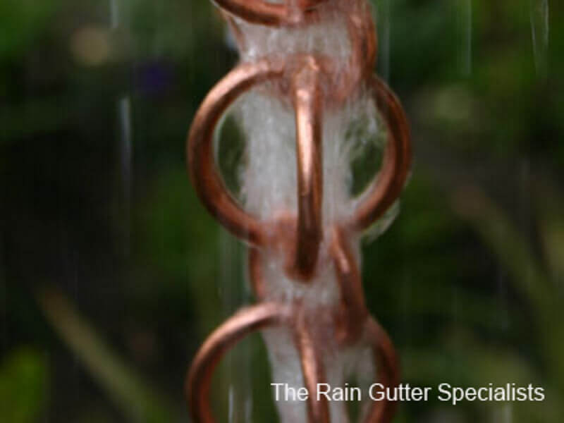 RainChains Double Loops copper rain chain 3120 image 15